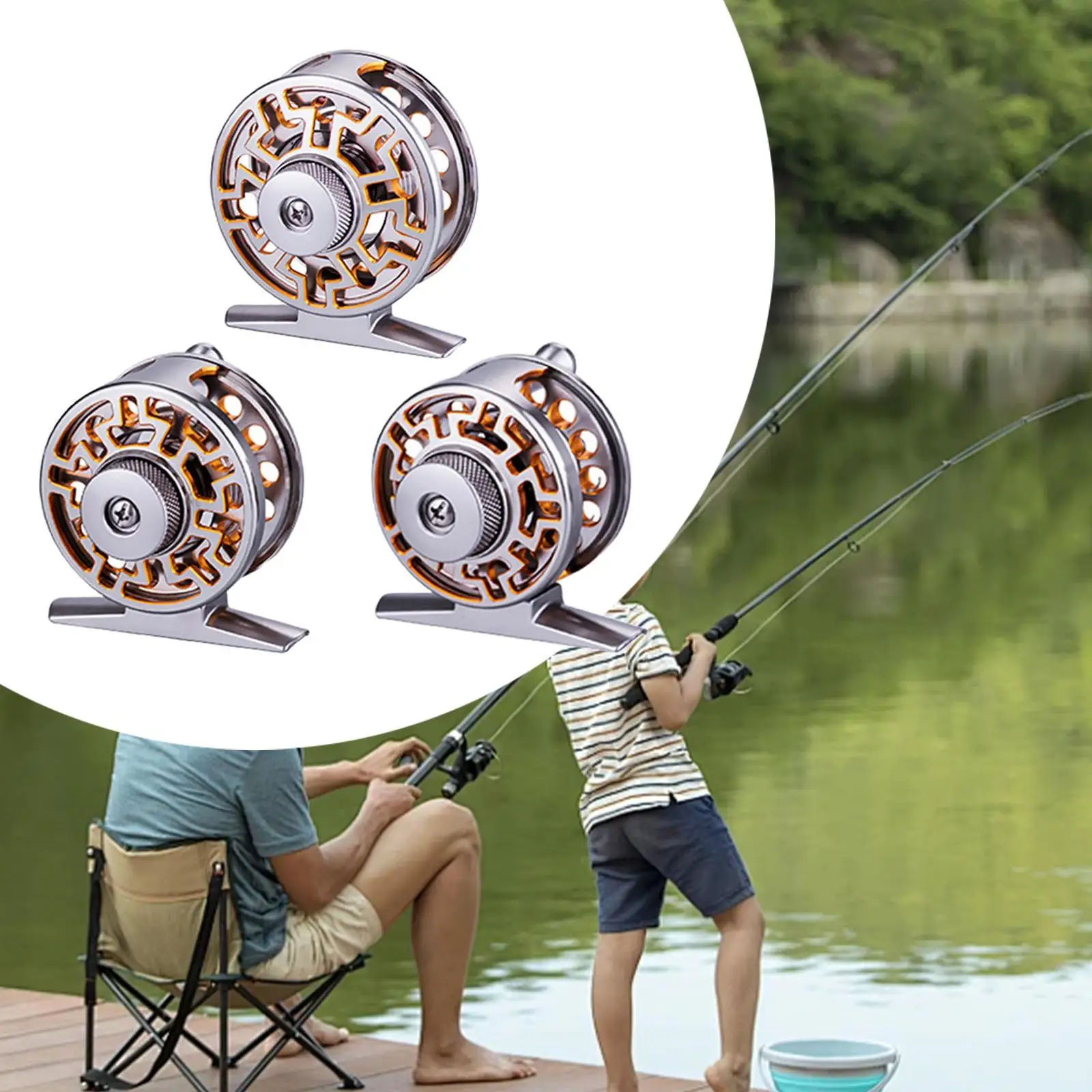 Fly Fishing Reel Ice Fishing Reel Aluminum Cnc-machined Lightweight Fly Reel