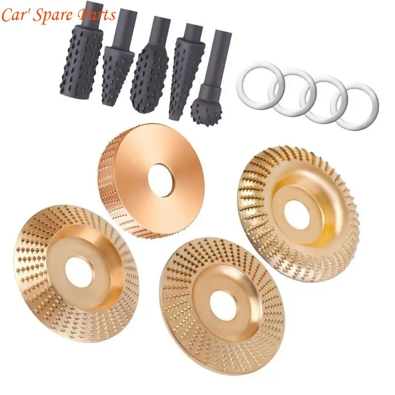 Y4UA หลายขนาดไม้แกะสลัก Disc & Burr ชุดโลหะบดเครื่องมืออัพเกรดเพื่อเพิ่มประสิทธิภาพงานไม้