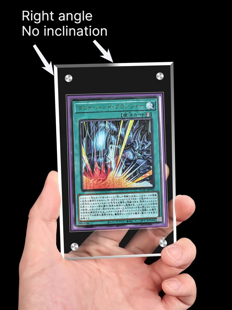 Magnetic Acrylic Photocard Display Brick HD Clear Mini Card Holder Stand, Anime TCG Japanese Game Trading Card Collect Display