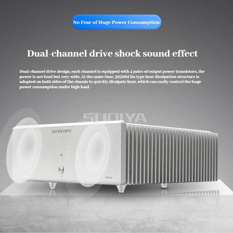 SUQIYA-THALLO Fully Balanced High Power Post-stage High-end Power Amplifier Class AB Fully Discrete Power Amplifier