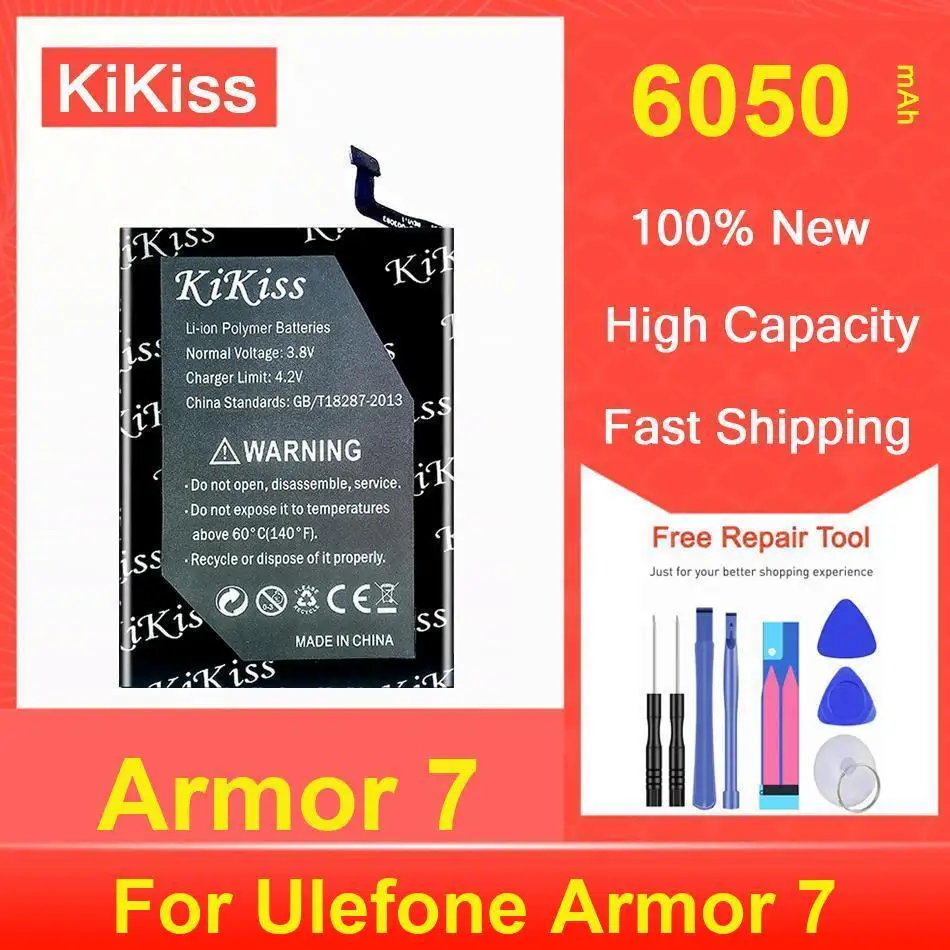 Аккумулятор Kikiss 6050 мАч Armor 7 для Ulefone Аккумулятор Kikiss 6050 мАч Armor 7 для Ulefone