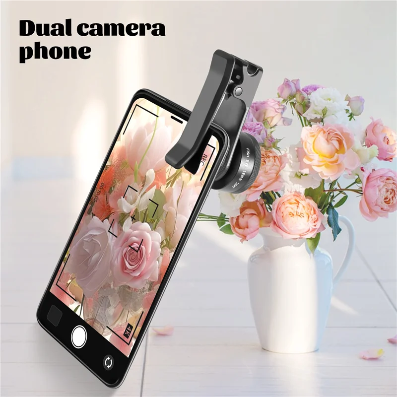 New-APEXEL New 6In1 Kit Camera Lens Photographer Mobile Phone Lenses Kit Macro Wide Angle Fish Eye CPL Filter For Iphone Xiaomi