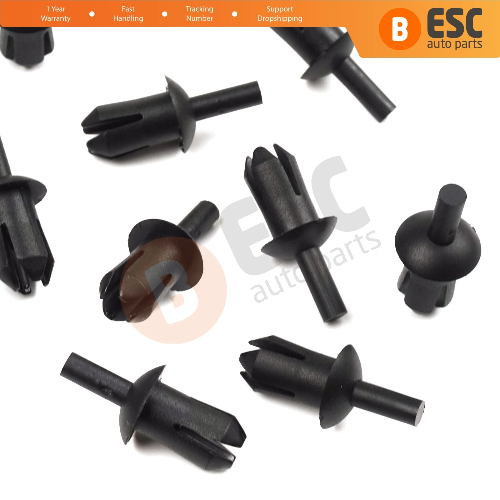 

ESC ECF1773 Trunk Trim Push-Type Fastener Clip 0009903792 For Mercedes Benz