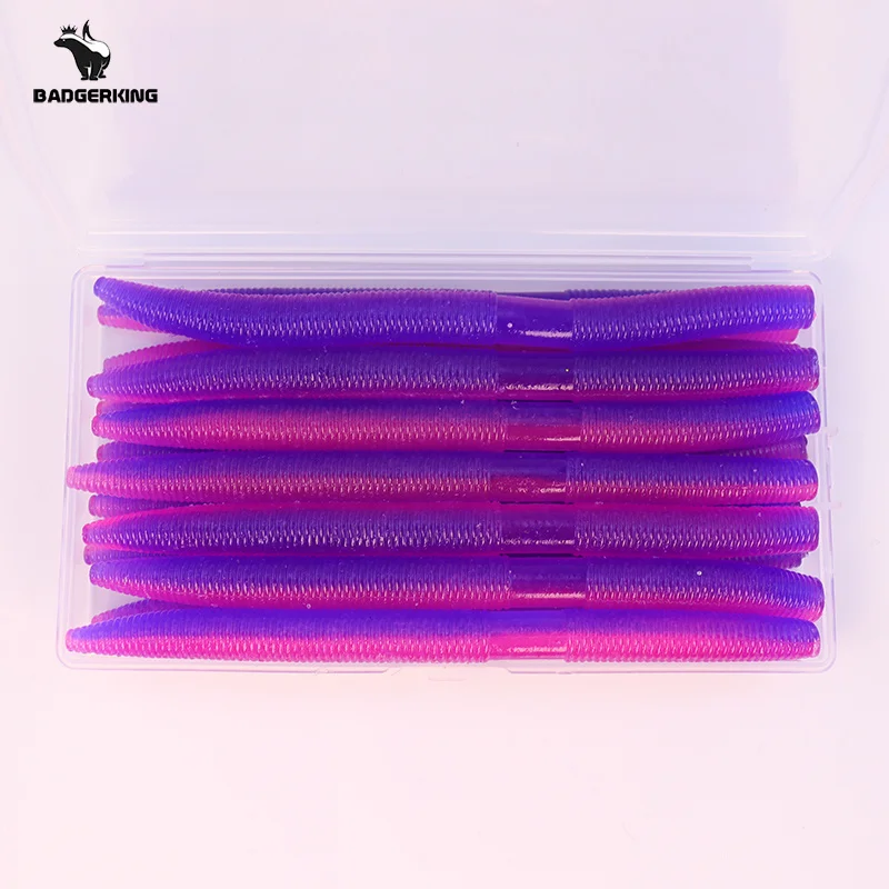 14pcs/ lots soft parasitic SENKO worm Fishing Lure For weightless Neko Rig Wacky Rig 14cm11g Tough Swim Bait silicone lure