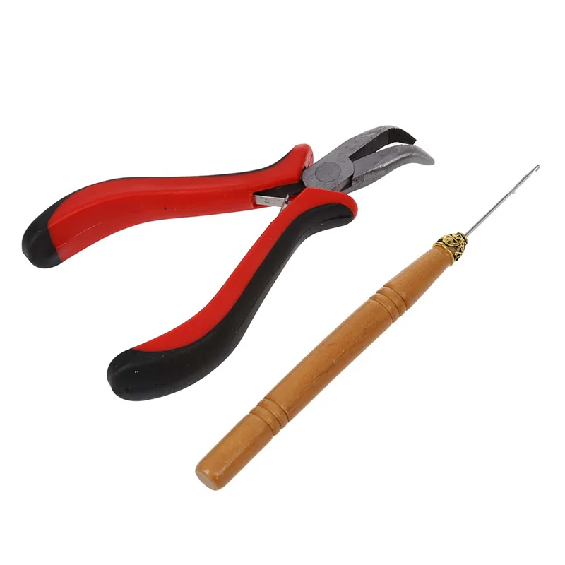 مجموعة أدوات ربط ذو طيات وصلات الشعر B43C 2X + خرز مايكرو لينك