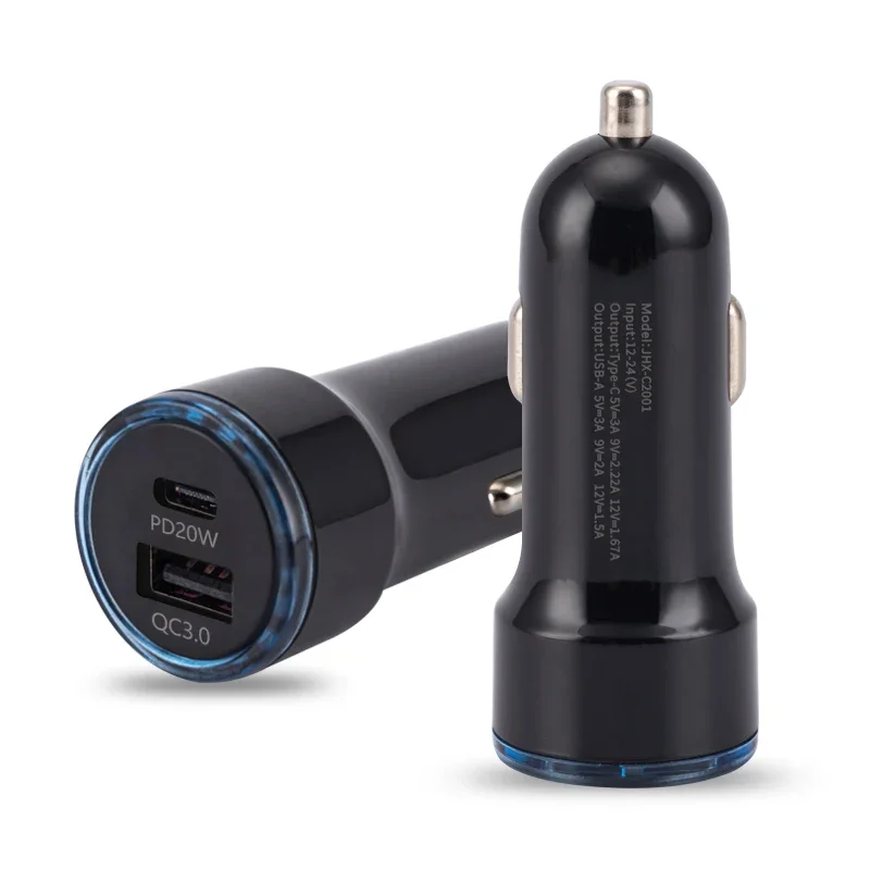 

Fast Charging QC 3.0 PD 20W Car Charger for iPhone and Samsung Usb Car Charger