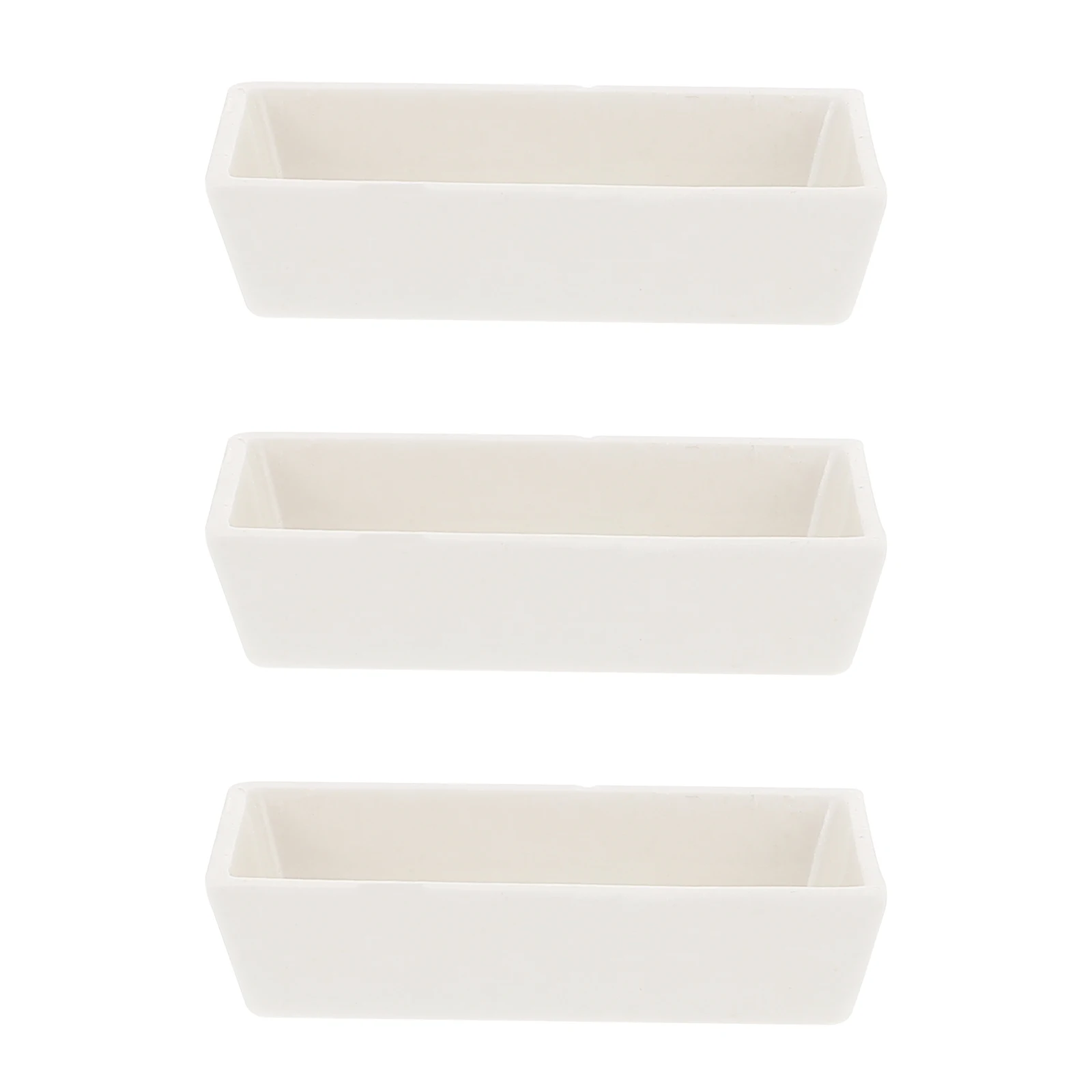 

3Pcs Ceramic Burning Holder Laboratory Supplies Excellent Quality Long Time Use Portable Convenient Cleaning Simple Design