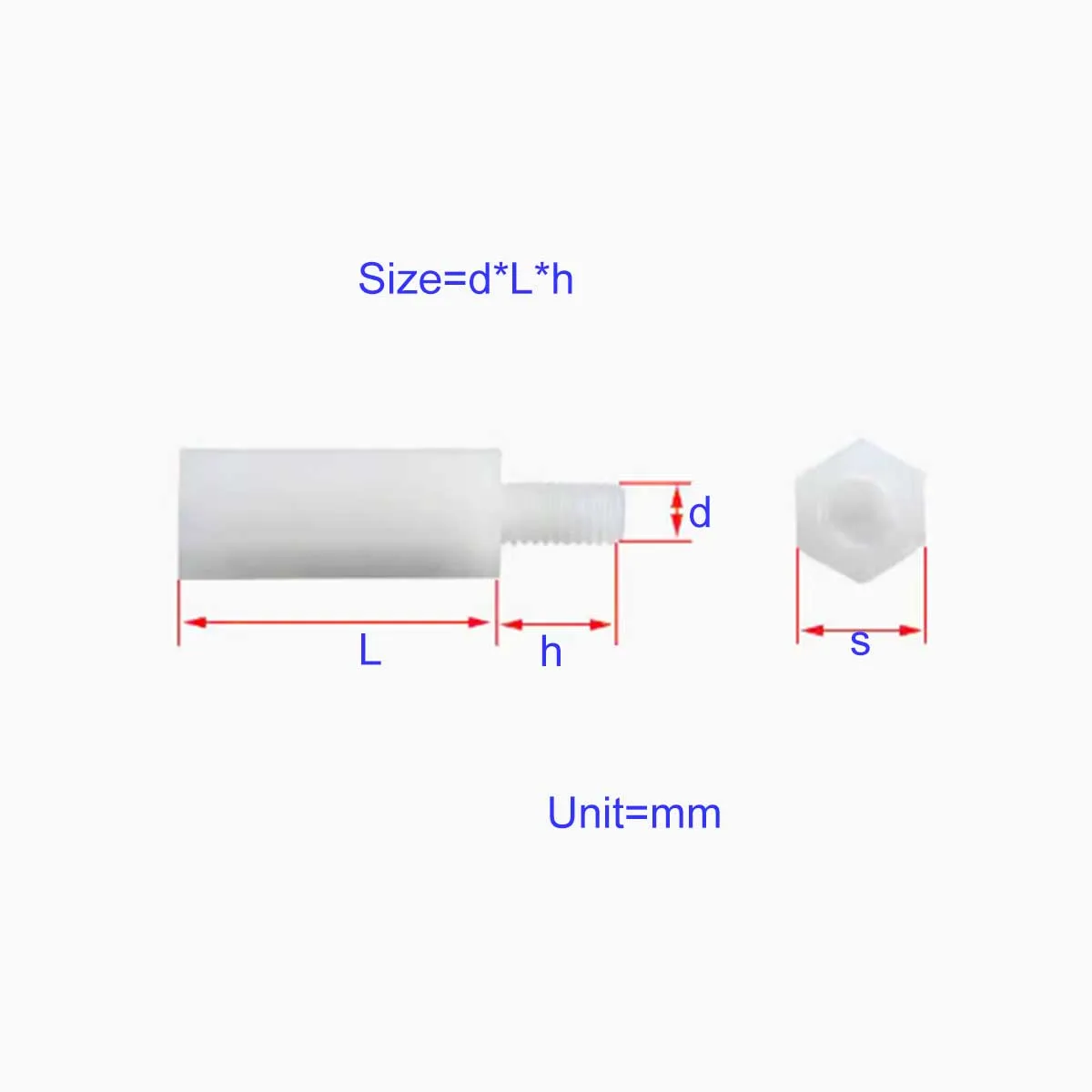 

Nylon Hexagonal Isolation Column/Plastic Insulation Support Pc Board Spacing Screw M2M2.5M3M4M5