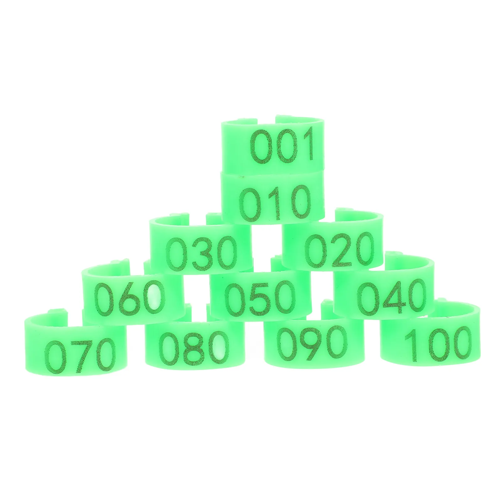 

100Pcs Digital Identification Foot Ring for Pigeon Parrot Small Birds Compact Reusable Bird Leg Bands Lightweight Pigeon