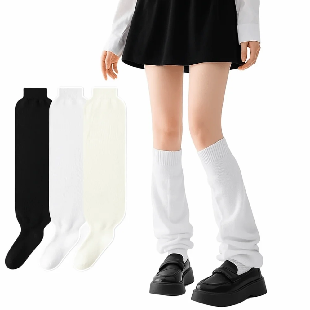 

New Cotton Cuff Socks Harajuku Street Sweat-absorbent Stacked Socks Breathable Casual Pilates Socks