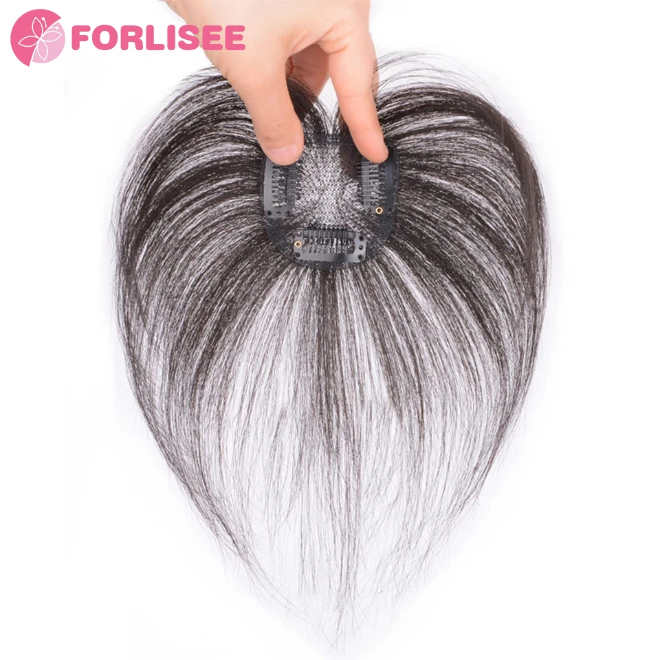 Synthetic Swiss Innernet Top Hairpiece Increase Hair Volume Cover White Hair Thin Breathable Bangs Fluffy Wig Female Hairpiece