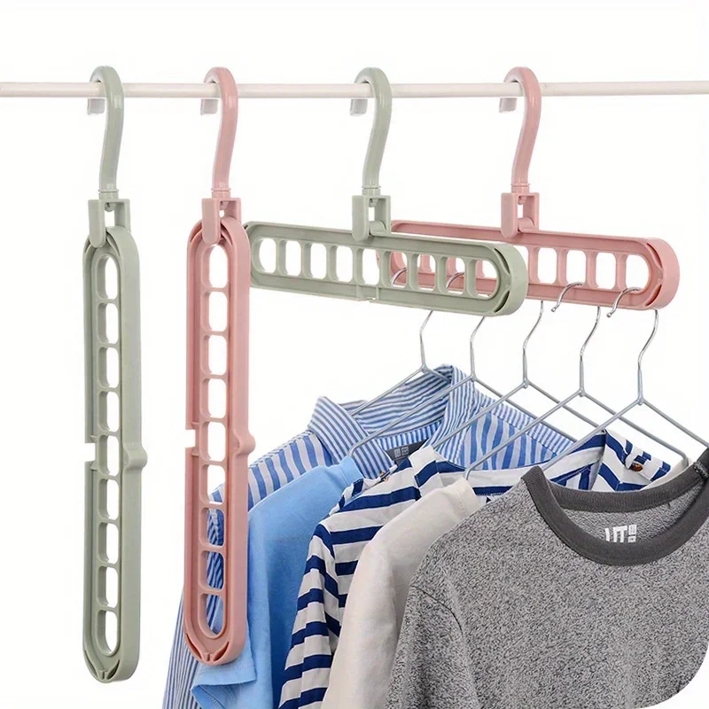1pc Multi-Functional Clothes Hanger Saving Closet Space Random Color 17.6 Lbs(MAX)