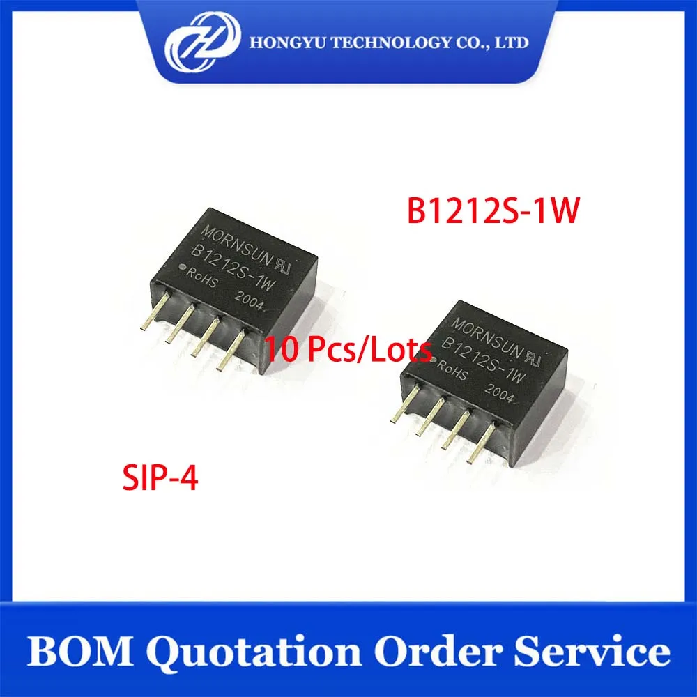 10 Pcs B1212S-1W B1212 B1212S DC DC CONVERTER 12V 1W SIP-4 New Module In Stock