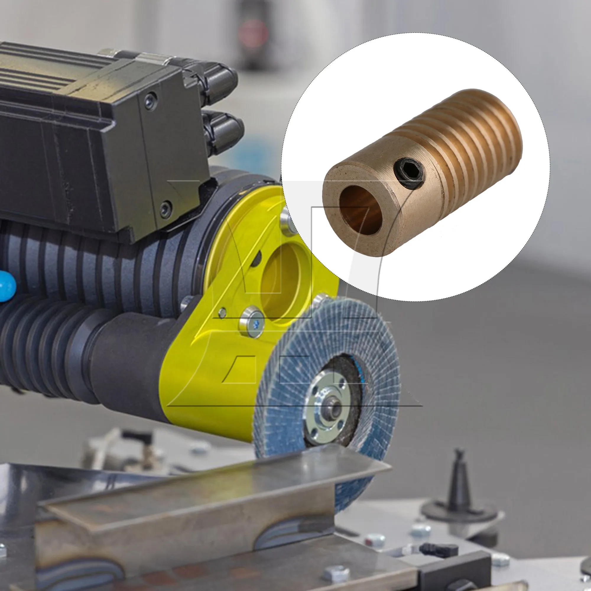 

CNBTR Simple Compact 5MM Bore Dia 0.5 Modulus Brass Turbine Shaft 20x9.7x5MM