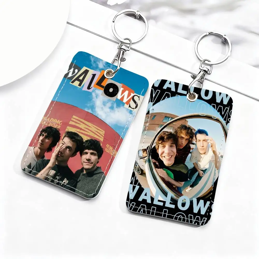 

Band W-Wallows-S Card Holder Keychain Key Ring Door Lock Access Protective Case For Security Gift