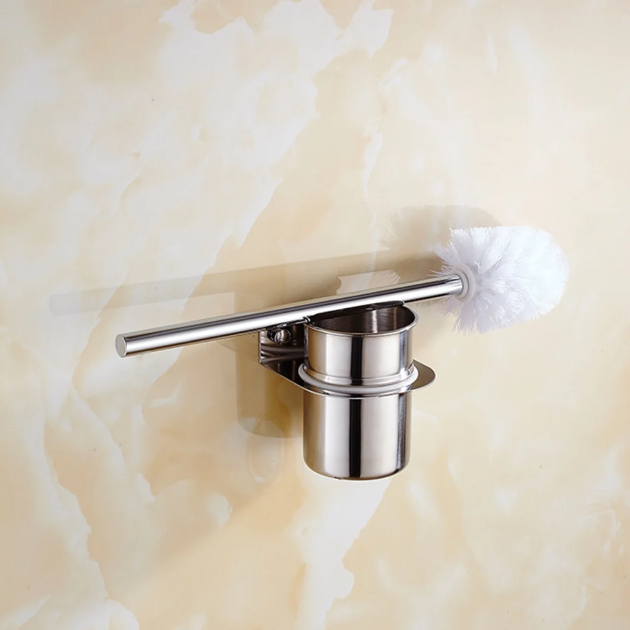 Gold Stainless Steel Toilet Brush Set Household Cleaning Tool Wc Cleaner Bathroom Accessories Toilet Cleaning Brush for Bathroom