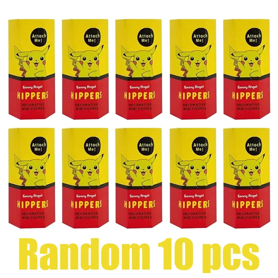 Nueva caja Pokemon sorpresa Pikachu Bulbasaur fiesta Ángel misterioso caja ciega figura de Anime modelo niños juguete regalo de Navidad