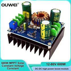 DC 10-60V To 12-80V High Power Boost Module 600W MPPT Solar Constant Voltage Constant Current Vehicle Voltage Regulator Module