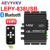 Bluetooth Home Amplifier HIFI Power Bass Amplifiers Sound Channel 2.1 Digital Audio Amp LEPY 838USB 40Wx2+50W for Home AV System