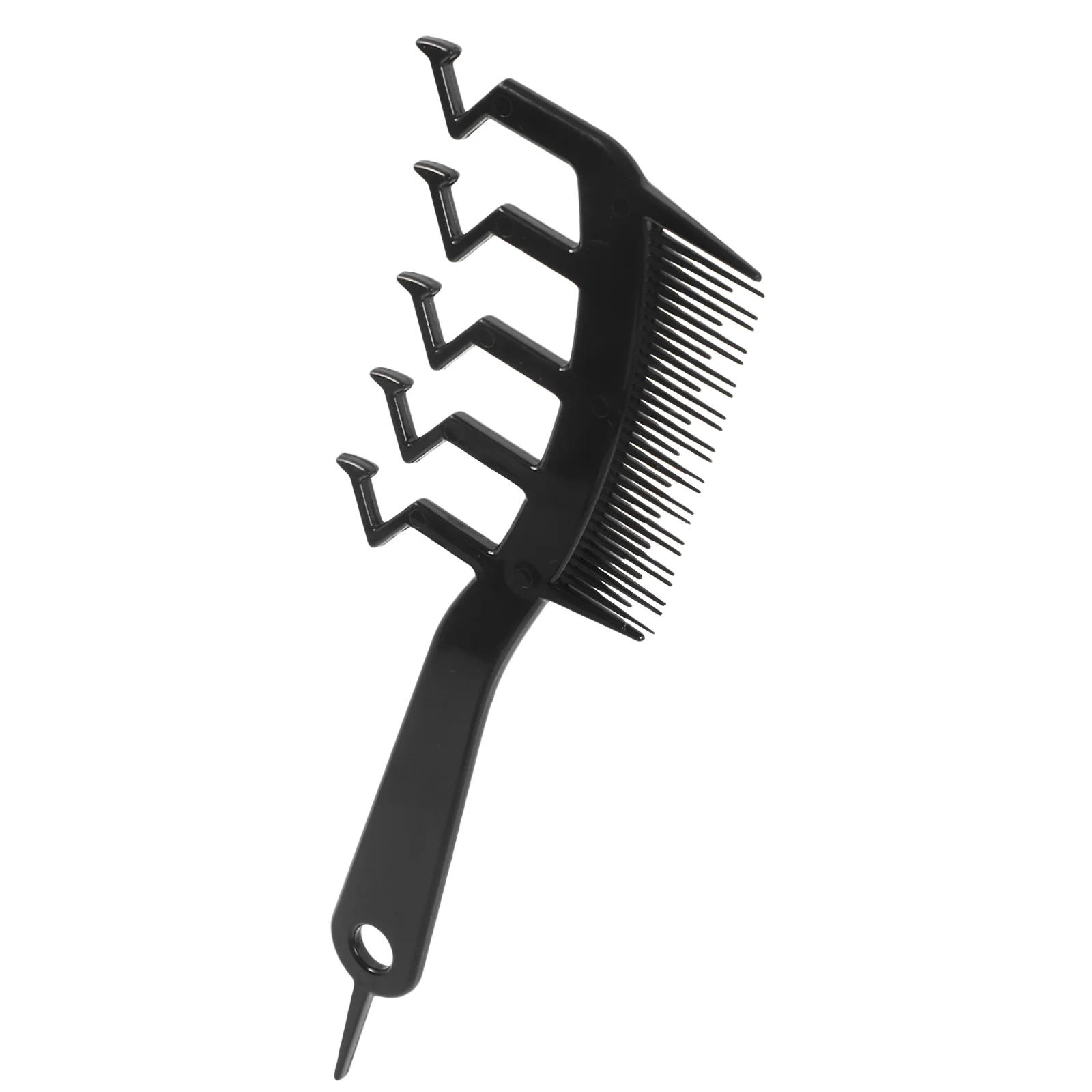 

Hair Seam Styling Fluffy Comb Household Wide-tooth Bangs Shaping Massage () Black Combs Small Cutting Barber Tpee Part Man