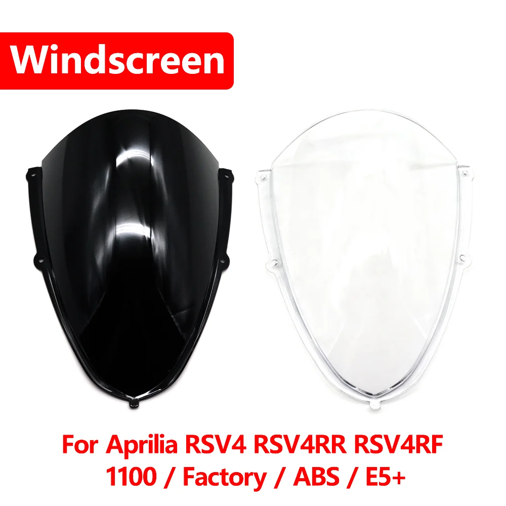 

For Aprilia RSV4 RSV4RR RSV4RF 1100 Factory ABS E5+ Model Motorcycle Accessories Windscreen Windshield Deflector Fairing Visor