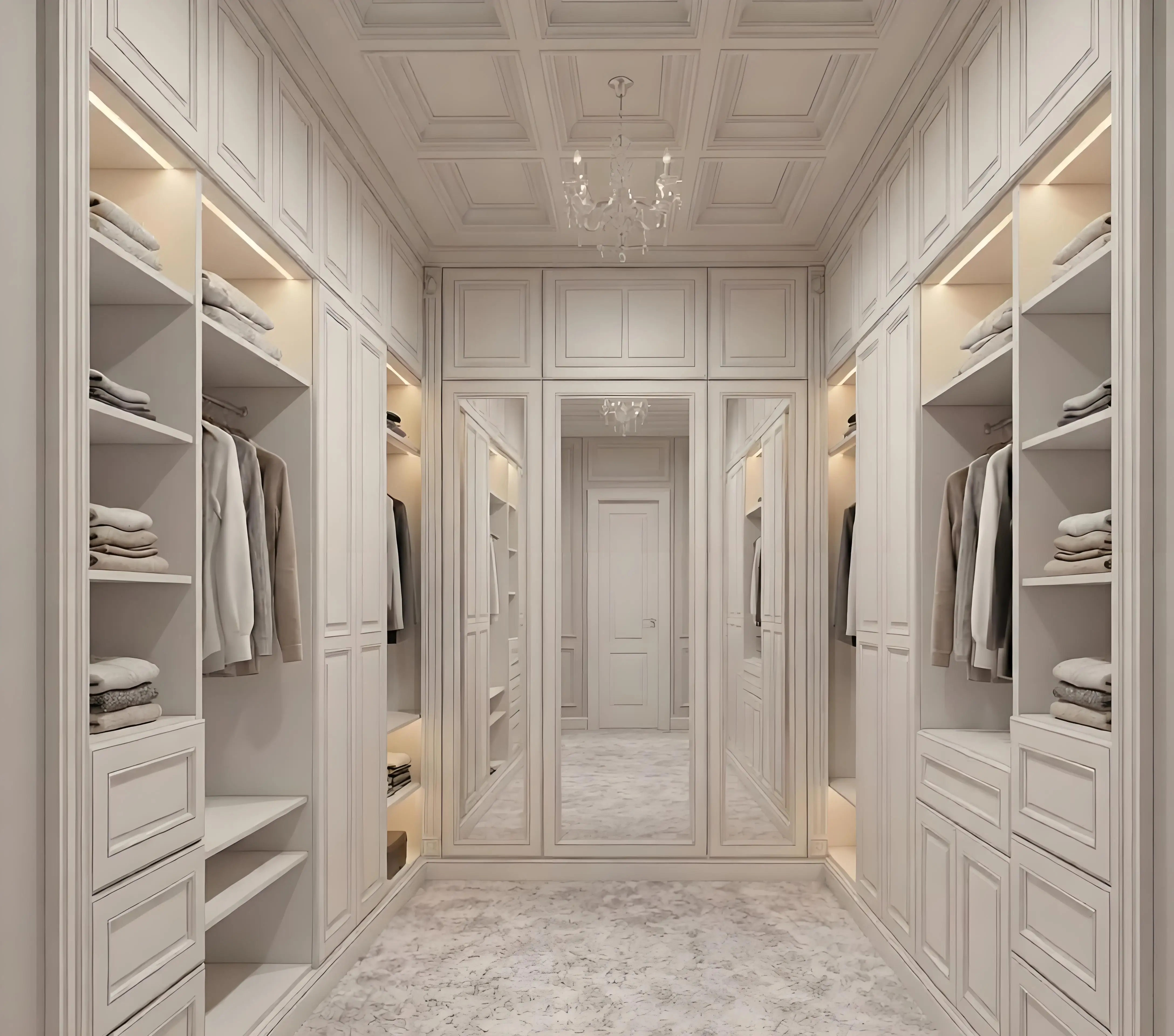 Country-style solid wood wardrobe