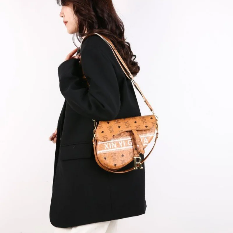 

Модная женская большая сумка, кожаная сумка через плечо, сумка-мессенджер с просторным отделением, роскошный дизайнер