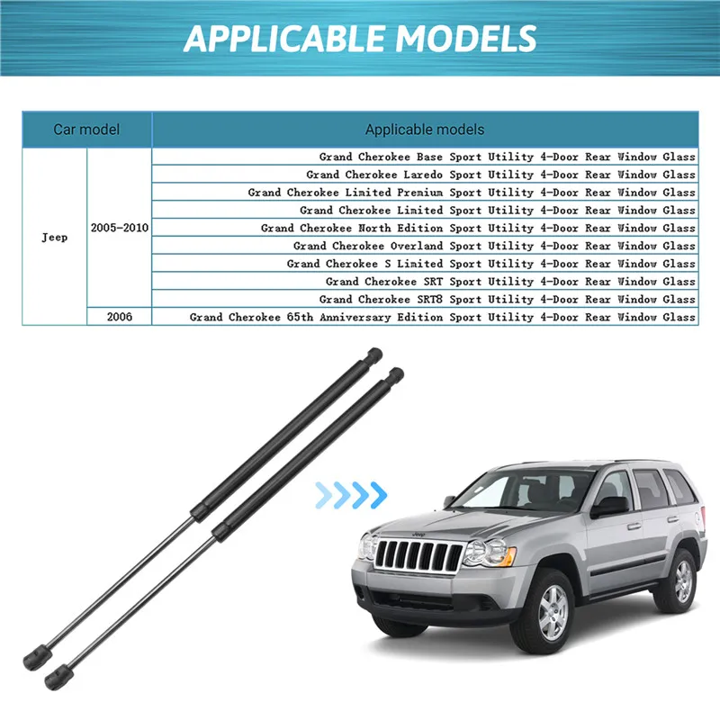 Pair Rear Hatch Lift Support Liftgate Struts Trunk For Jeep Grand Cherokee 2005-2010 Pneumatic lifting support bar for car trunk