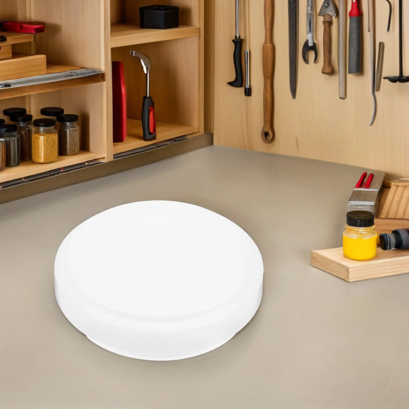 

2pcs Round Flush Mount Ceiling Light Cover 18.7Cm White Plastic Diffuser For Led Lamp Shades Universal Replacement Kitchen