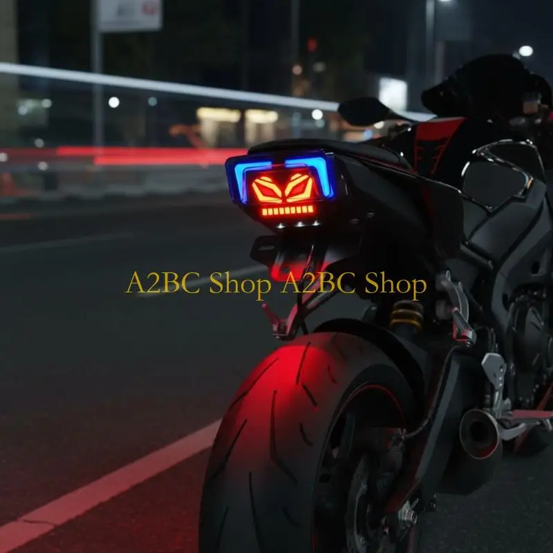 A2BC Energy Efficient LED Turn Tail Lamp For CG125 Bike High Intensity Lighting Quick Mounting Plastic Metal Build
