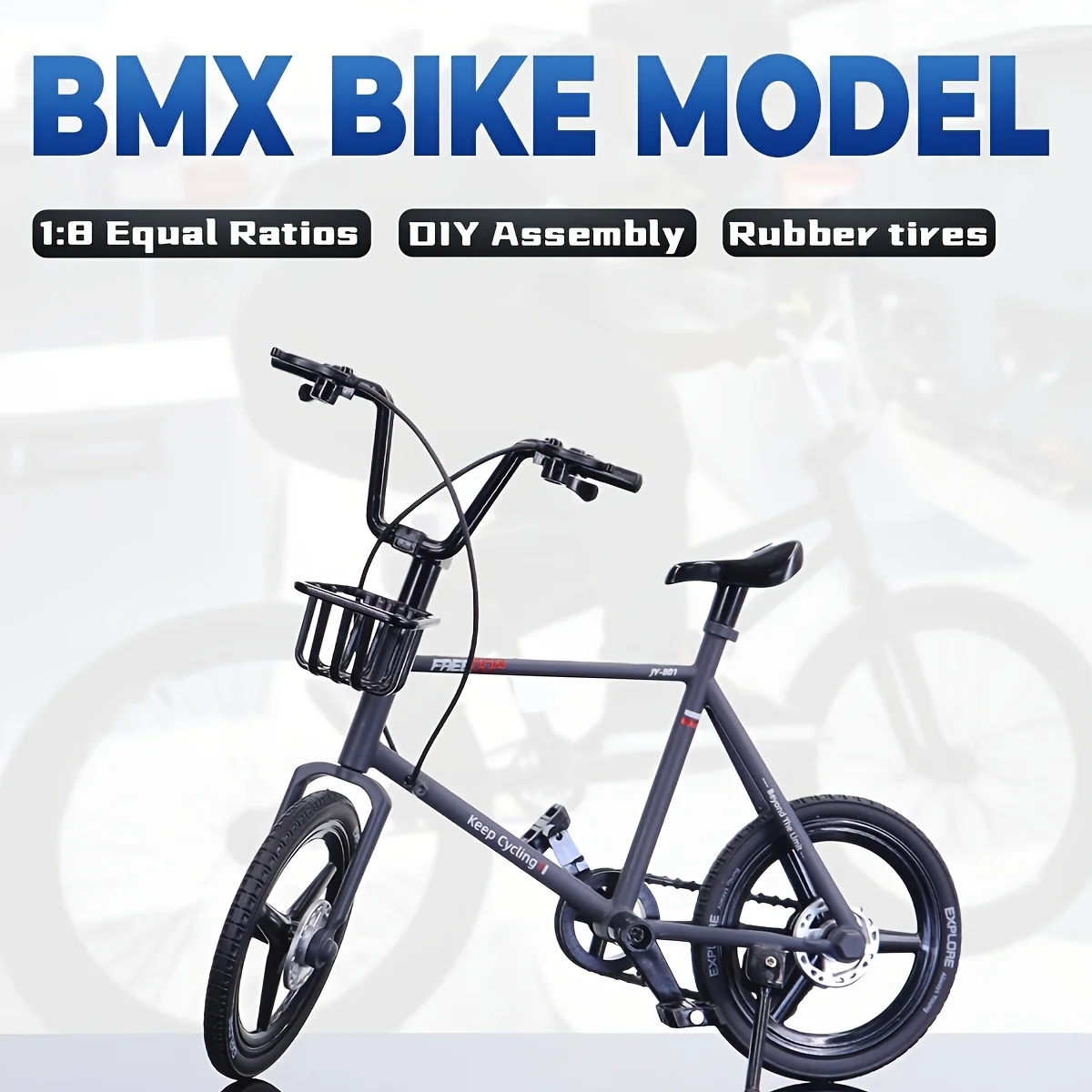 1:8 スケール ダイキャスト合金 ミニマウンテンバイク 自転車モデル おもちゃ デスクトップ装飾工芸品 サイクリング愛好家 自転車レーサー アスリート向け
