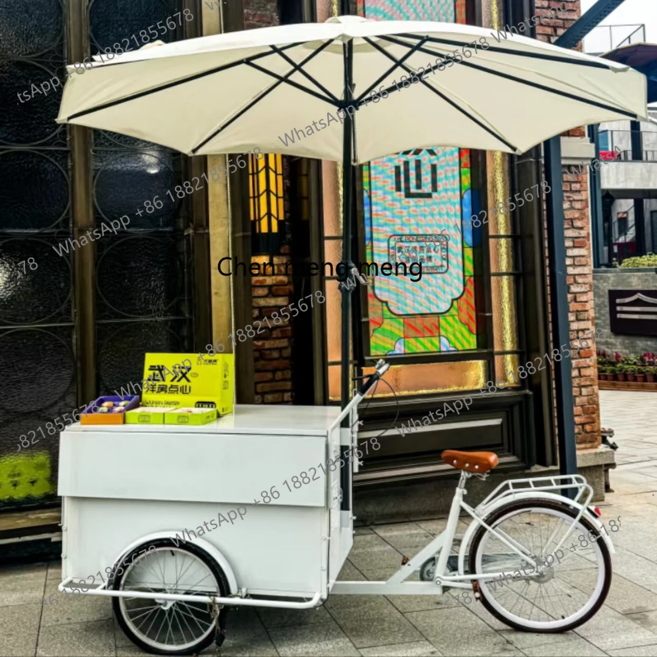 Modern simple float shopping mall store promotion parade three-wheeled stall car can ride