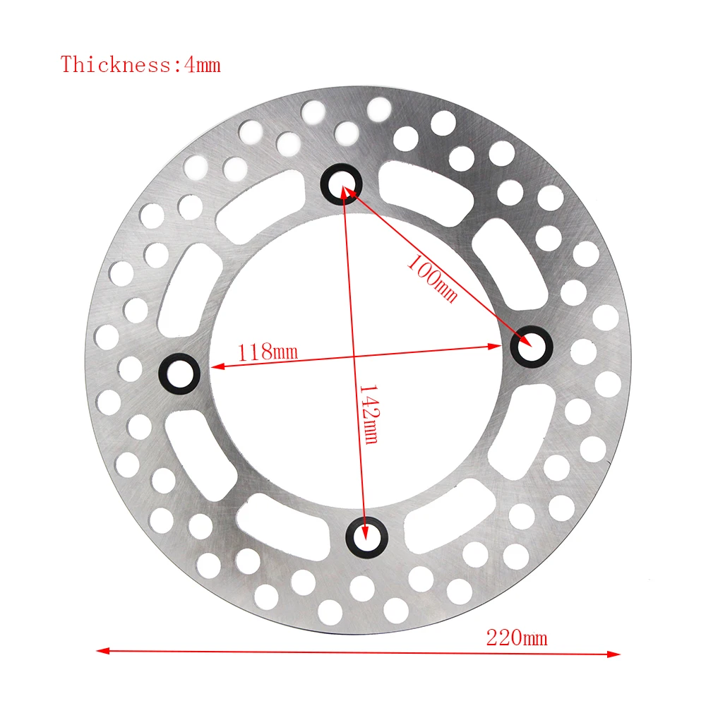 220MM Motorcycle Rear Brake Disc Rotor For Suzuki DRZ250 DR-Z250K1-K7 2001-2007 DR350 1996-1999 DR250 1990-2000 2004