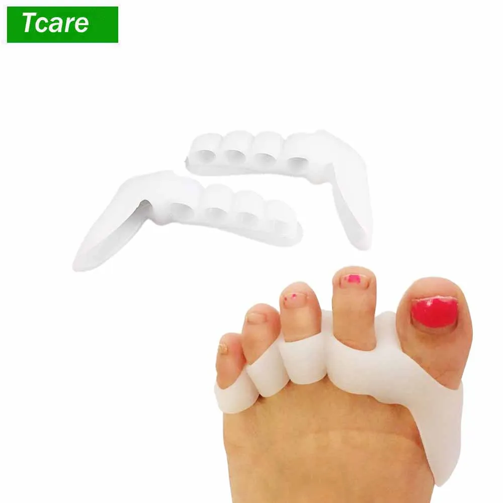 Tcare 2Pcs/Pair Gel Hammer Toe Pads Cushion Corrector & Straightener for Overlapping,Curled, Curved, Claw & Mallet Toe Relief