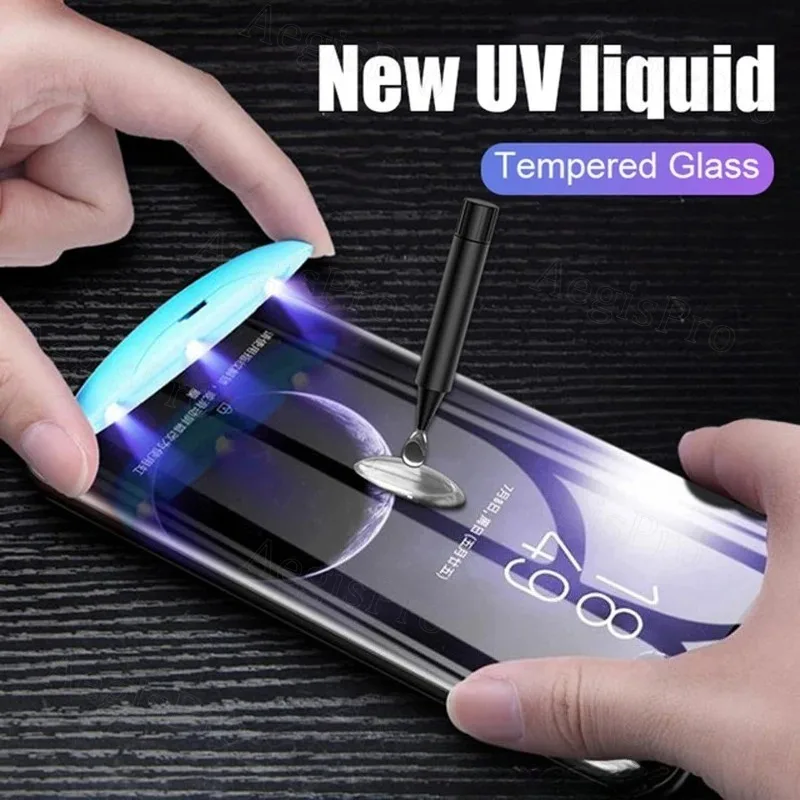2Pcs UV Glass Full Glue Clear HD Tempered Glass For OnePlus 7pro 7T 8 9 10pro 11 11R 12 12R 13 ACE 2 3 Pro Screen Protector Film