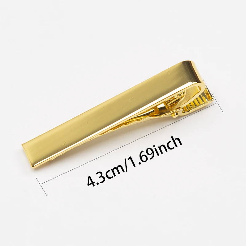 Fashion Tie Clips for Men\'s Metal Necktie Bar Dress Shirts Tie Pin for Wedding Ceremony Metal Silver Color Tie Clip Accessories