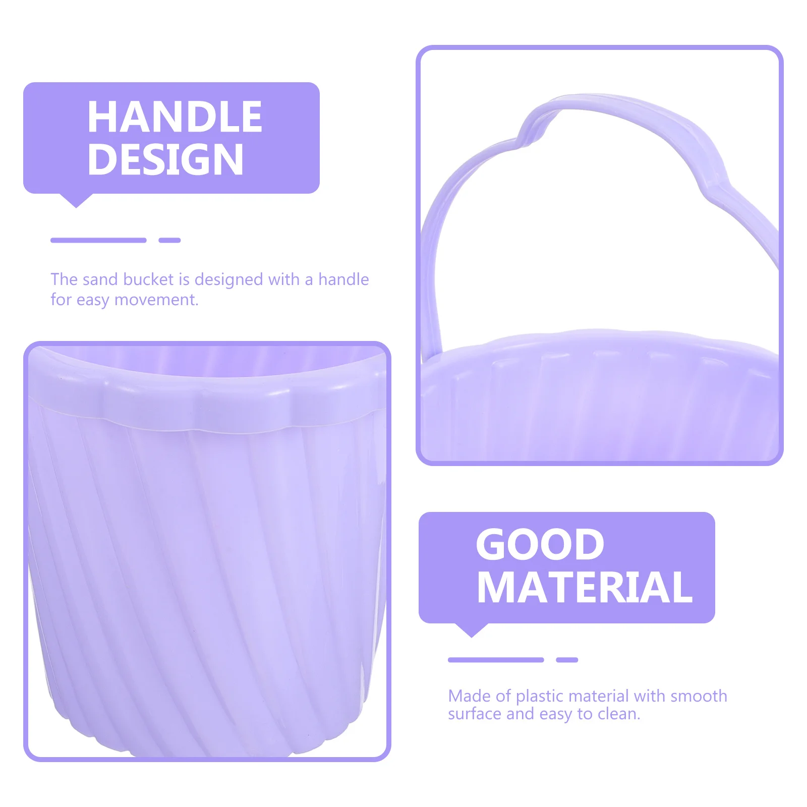 

Small Portable Water Bucket Beach Sand Pail Multi Use Cooler Lightweight for Outdoor Activities Beach Buckets for Kids