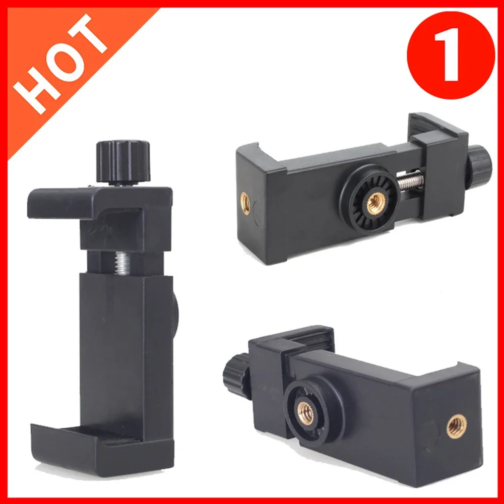 

Two-hole 1/4 Screw Universal Phone Holder for Tripod Mount Adapter Mobile Phone Support Smartphone Holder Clamp