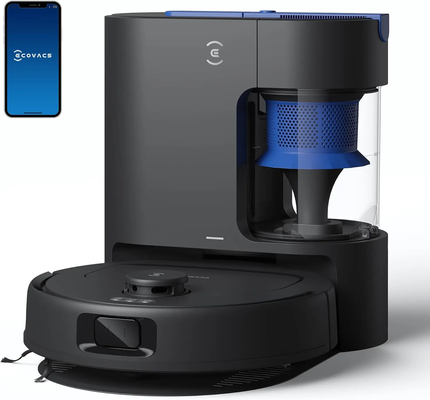 

Robot Vacuum and Mop with 10000Pa Suction, Self-Emptying Base, Tangle-Free Roller, Smart Mapping, 300 Min Runtime