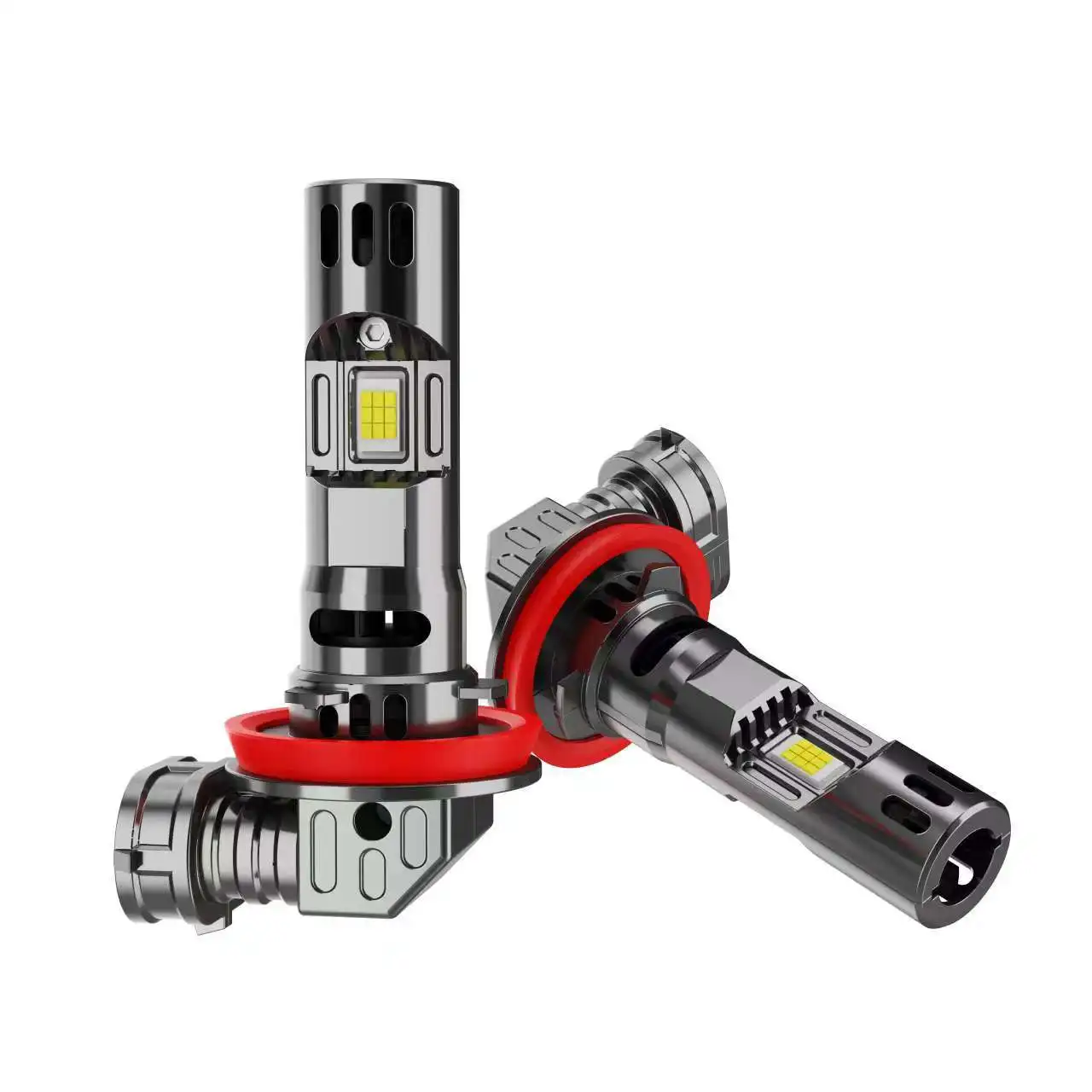 

TCYATO Автомобильные светодиодные фары H7H4 с бесшумным вентилятором, мощные передние фары, 60 Вт, светодиодные автомобильные фары со сквозными отверстиями