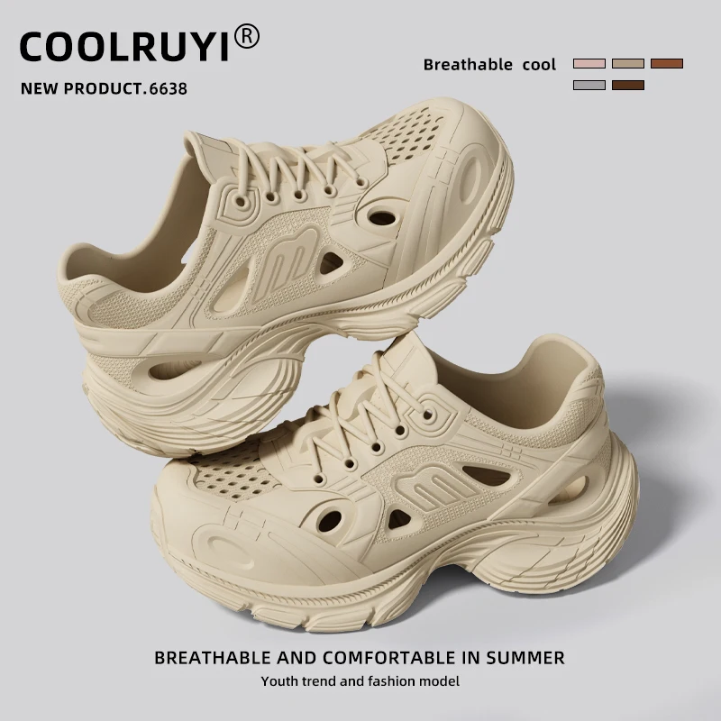 Fashion Summer Couple Style Toe Wrap Sandals Platform Non-slip Flip-flop For Men Women Outdoor Beach Shoes Men's Home Slippers