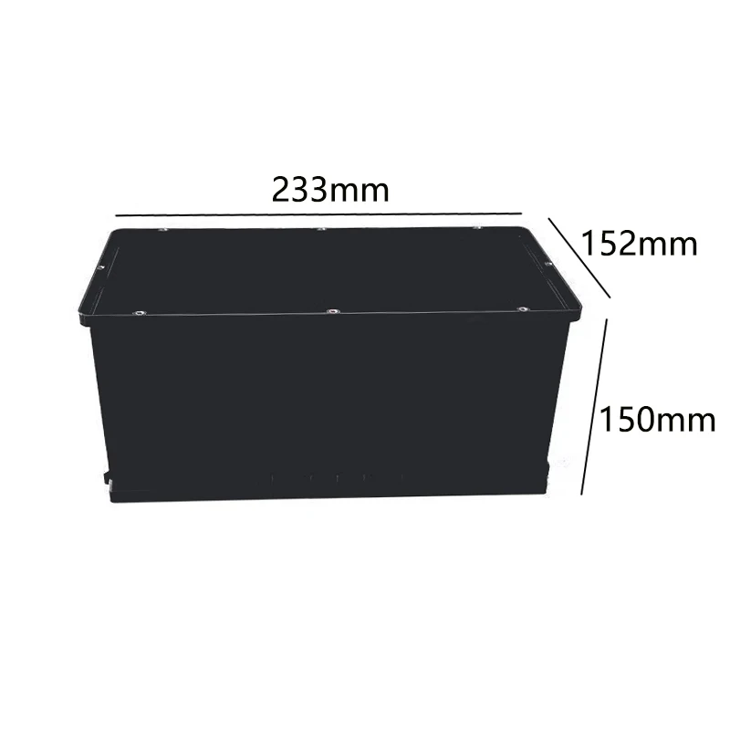 12V 24V Car Starter Battery Case 60038 Type Screw Waterproof Plastic Box 3S Li-ion 4S Lifepo4 Battery Box Copper Terminals