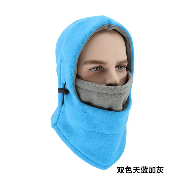 Winter Warm Cap Balaclava Neck Warmer Windproof Thermal Fleece Hooded Beanie Hat for Men Women Face Mask Bike Cycling Ski Hiking