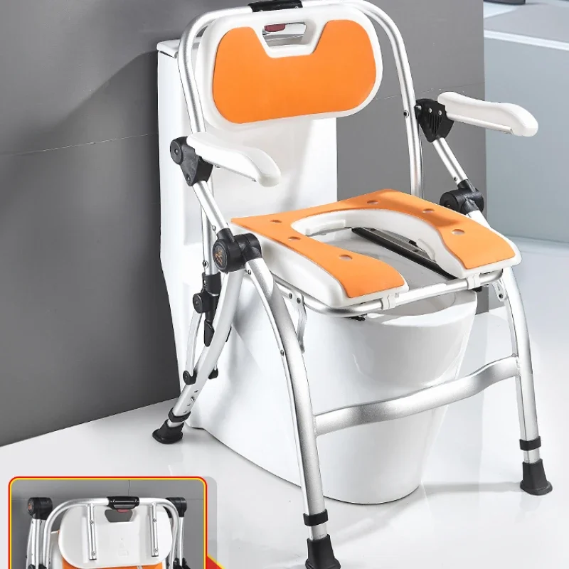 Special chair toilet seat shower the elderly bathroom stool pregnant women folding non-slip stool