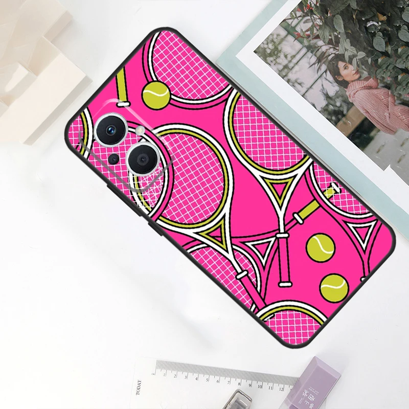 حقيبة رياضية لكرة التنس لـ OPPO ، Reno 11F ، 10 Pro ، 4 ، 5 ، 6 ، 7 ، 8 Lite ، 4Z ، 5Z ، 8T ، finد X5 ، X6 Pro ، X2 ، x3 غطاء نيو