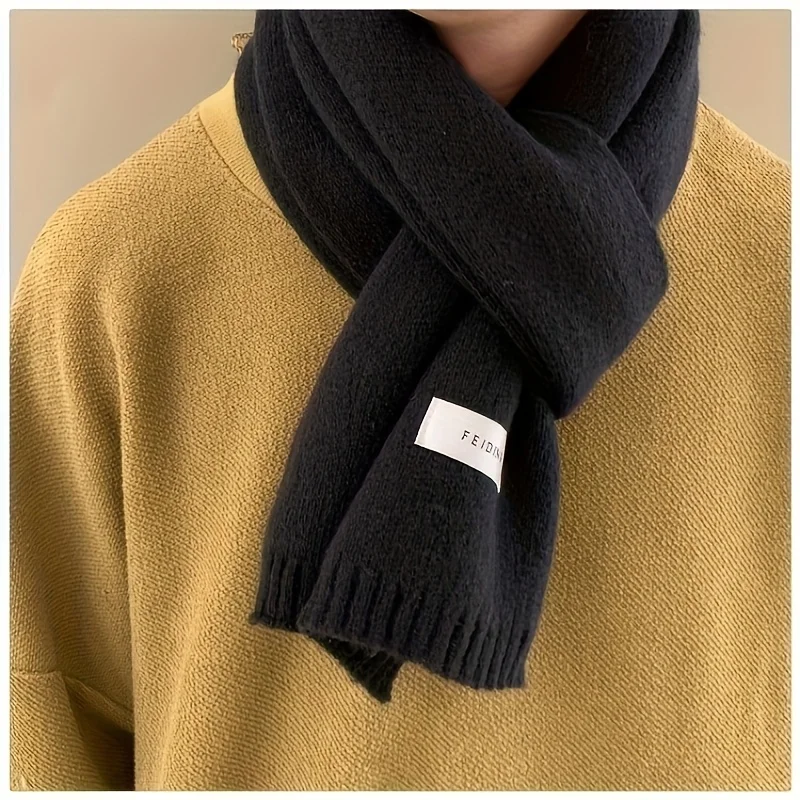 Men's & Women's Soft Thickened Scarf - Warm Winter Neck Warmer, Elastic Stretchable Unisex Couple Matching Scarves