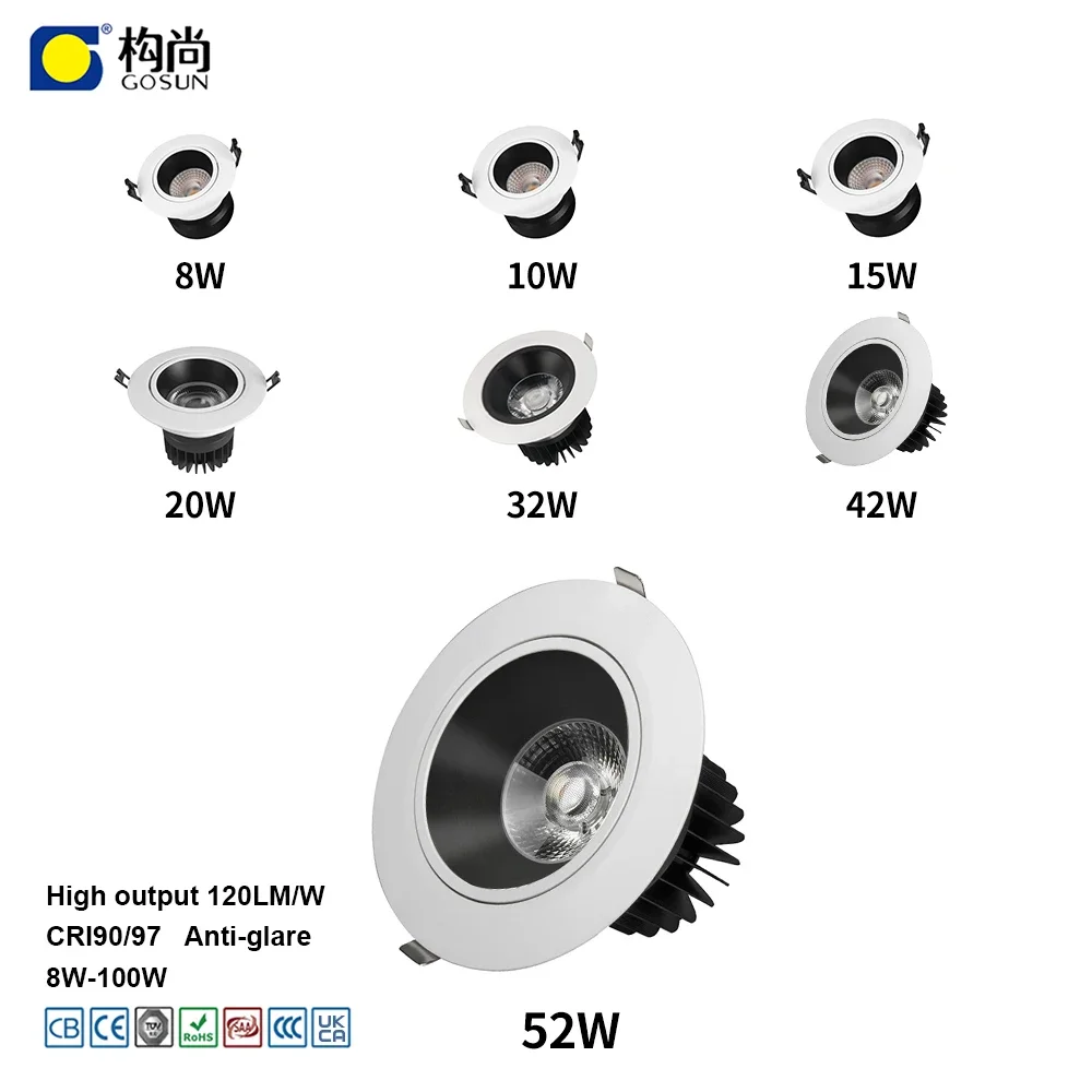 Multi-functional multi-colour cct 2700k-7000k 32w wifi control ceiling recessed light led down light for project