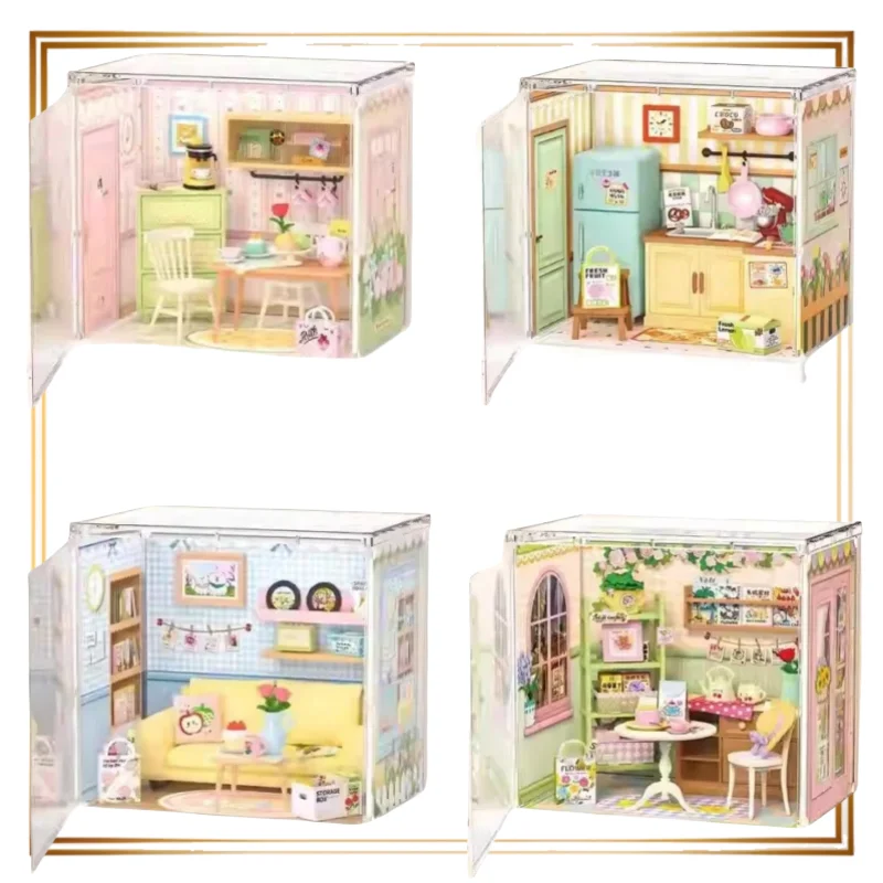 

Супер мир, кухонные головоломки, строительные блоки, детские сборные игрушки, модель, фигурка, сделай сам, кукольный домик, подарок на день рождения, аниме, окружающий