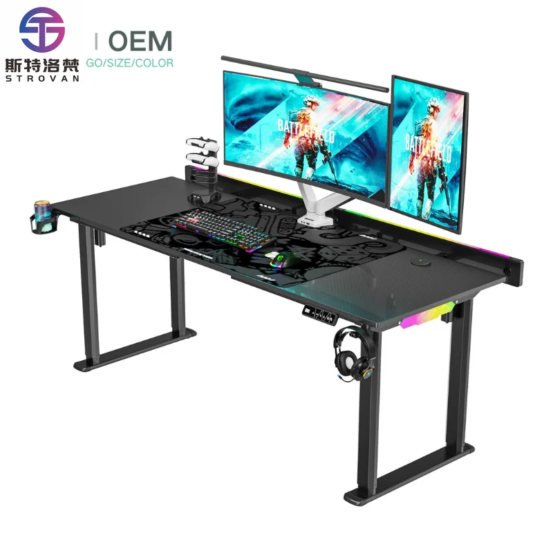 

Версия электронной коммерции, офисный домашний стол, двойной мотор, электрический моторизованный стол с регулируемой высотой для сидения