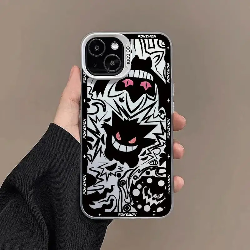 Phone Case for Apple iPhone 15 Pro Max 14 Pro 13 12 11 Pro Max 14 Plus Shockproof Mobile Pokemons Gengar Cover